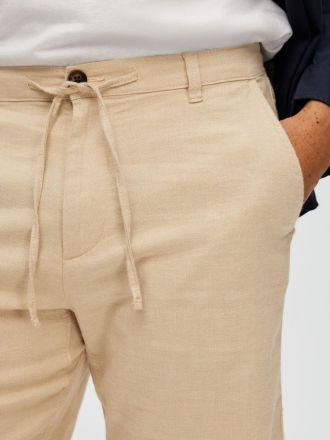 ΒΕΡΜΟΥΔΑ SELECTED SLHREGULAR BRODY LINEN SHORTS INCENSE