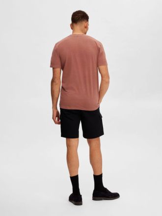 T-SHIRT SELECTED SLHCONNOR WASH SS O-NECK TEE W CHUTNEY