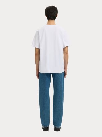 T-SHIRT SELECTED SLMATLAS SS O-NECK TEE NOOS BRIGHT WHITE