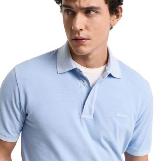 POLO GANT SUNFADED PIQUE LIGHT BLUE