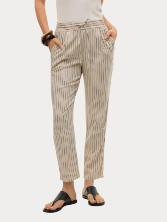 ΠΑΝΤΕΛΟΝΙ VERO MODA VMJESMILO MW ANKLE PANTS WVN GA SILVER LINING DETAIL