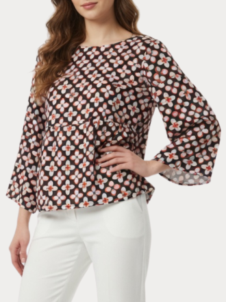 ΤΟΠ NEW AGE LIA BLACK/RED/BLUE