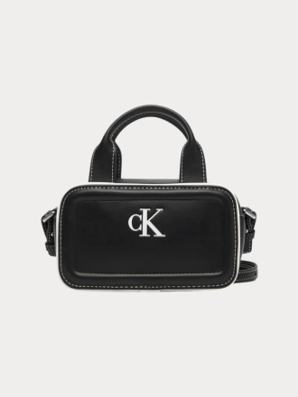 ΤΣΑΝΤΑ CALVIN KLEIN CONTRAST CK MINI BAULETTO BAG BLACK