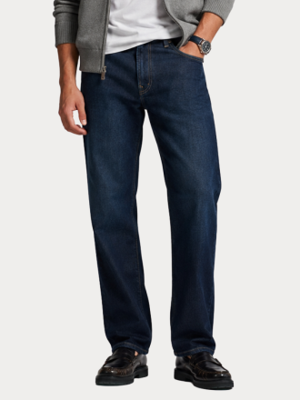 ΤΖΙΝ SELECTED SLM196-STRAIGHT CLEO FLEX DB 615 JNS NOS DARK BLUE DENIM