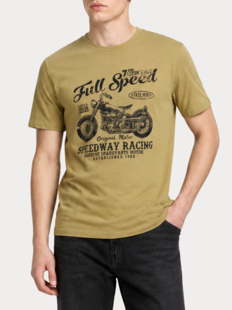 T-SHIRT JACK&JONES JREBMARIO SS TEE KHAKI