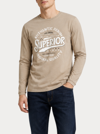 T-SHIRT JACK&JONES JREBFELIX LS TEE ROASTED CASHEW