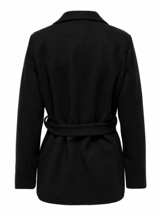 ΠΑΛΤΟ ONLY ONLALVILDA SHORT WRAP COAT OTW BLACK