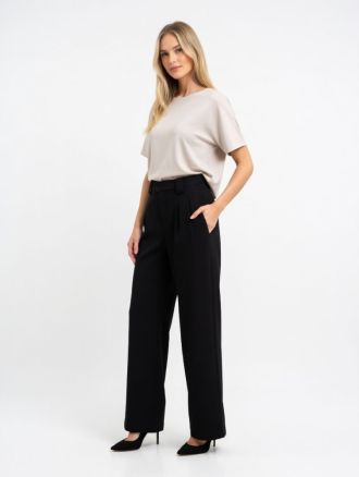 ΠΑΝΤΕΛΟΝΙ ONLY SVEA-GOA MW LINEN BL WIDE BLACK