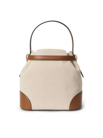 ΤΣΑΝΤΑ RAPLH LAUREN BUCKET BAG BEIGE