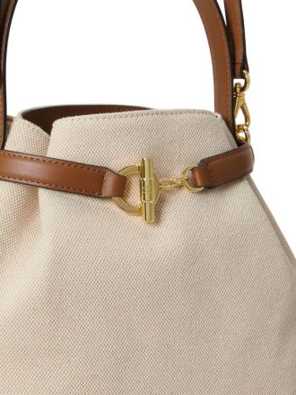 ΤΣΑΝΤΑ RAPLH LAUREN BUCKET BAG BEIGE