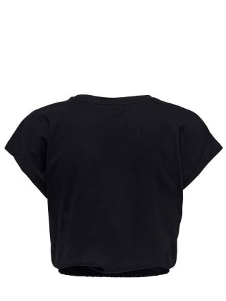 CROPPED TOP ONLY MAY S/S BLACK