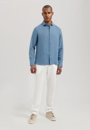 ΠΟΥΚΑΜΙΣΟ DSTREZZED LINEN BLUE