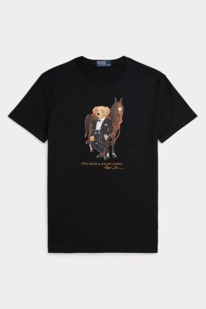 T-SHIRT POLO RALPH LAUREN TEDDY BLACK