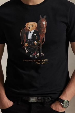 T-SHIRT POLO RALPH LAUREN TEDDY BLACK