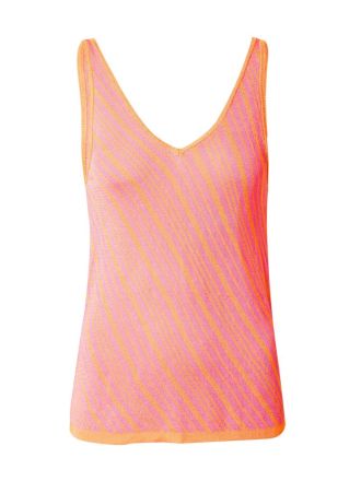 TOP ONLY ONLINEZ SL V-NECK KNT PINK