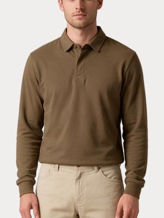 ΠΟΛΟ BOSTON STRUCTURED POLO MOCHA