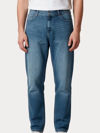 ΠΑΝΤΕΛΟΝΙ BOSTON TAPERED DENIM TROUSERS WASHED MED