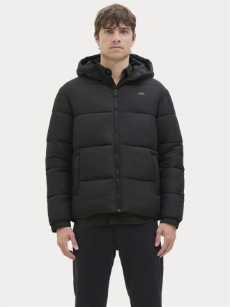 ΜΠΟΥΦΑΝ JACK&JONES JREBREBEL LOGO PUFFER HOOD BLACK