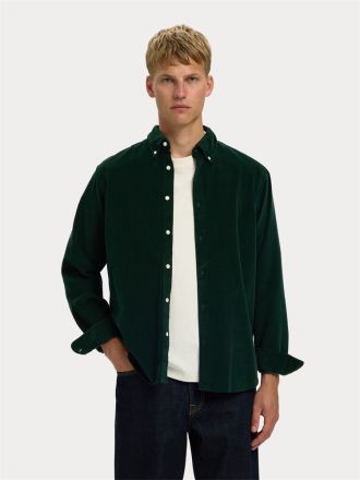 ΠΟΥΚΑΜΙΣΟ SELECTED SLMREGCOLE DANNI CORD BD LS SHIRT NOOS PINE GROVE
