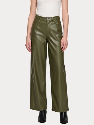ΠΑΝΤΕΛΟΝΙ ONLY ONLSMOOTH HW FAUX LEATH WIDE PANT CC PNT TARMAC