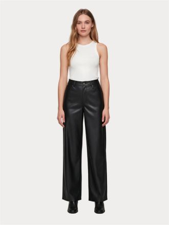 ΠΑΝΤΕΛΟΝΙ ONLY ONLSMOOTH HW FAUX LEATH WIDE PANT CC PNT BLACK