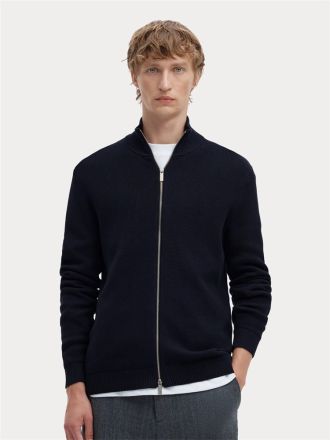 ΖΑΚΕΤΑ SELECTED SLMDANE LS KNIT REG STRUC FULL ZIP NOOS SKY CAPTAIN