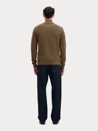 ΖΑΚΕΤΑ SELECTED SLMDANE LS KNIT REG STRUC FULL ZIP NOOS MOREL