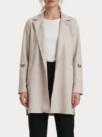 ΣΑΚΑΚΙ ONLY ONLMAGGIE FAUX SUEDE BLAZER OTW PUMICE STONE