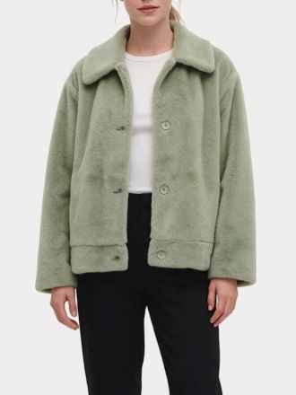 ΓΟΥΝΑ ONLY ONLMEAGAN LIFE FAUX FUR JACKET CC OTW DESERT SAGE