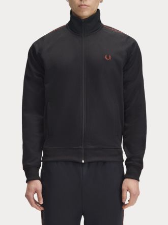 ΖΑΚΕΤΑ FRED PERRY CONTRAST TAPE BLACK