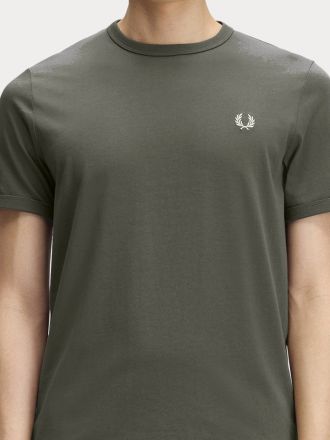 T-SHIRT FRED PERRY RINGER FIELD GREEN