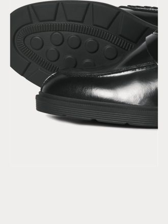 SLIP ON JACK&JONES JFWDAX LEATHER LOAFER NOOS BLACK