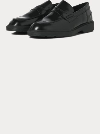 SLIP ON JACK&JONES JFWDAX LEATHER LOAFER NOOS BLACK
