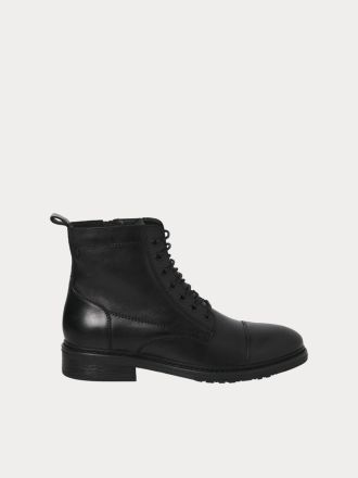 ΜΠΟΤΑΚΙ JACK&JONES JFWWENTWORTH LEATHER BOOT LN BLACK