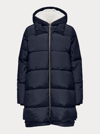 ΠΑΛΤΟ ONLY ONLKELLY NORA LONG PUFFER COAT OTW ΣΚΟΥΡΟ ΜΠΛΕ