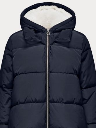 ΠΑΛΤΟ ONLY ONLKELLY NORA LONG PUFFER COAT OTW ΣΚΟΥΡΟ ΜΠΛΕ