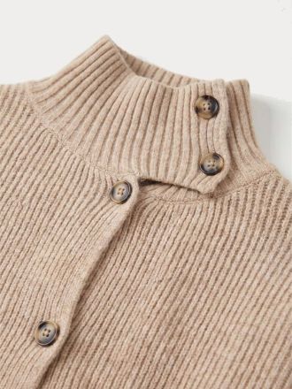 ΖΑΚΕΤΑ MUSY MUSE HIGH NECK BEIGE