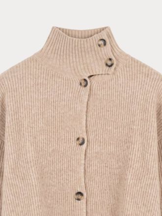 ΖΑΚΕΤΑ MUSY MUSE HIGH NECK BEIGE