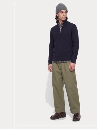 ΠΛΕΚΤΑ JACK&JONES JPRBLUSTANLEY KNIT HALF ZIP BF DARK NAVY SQUARED