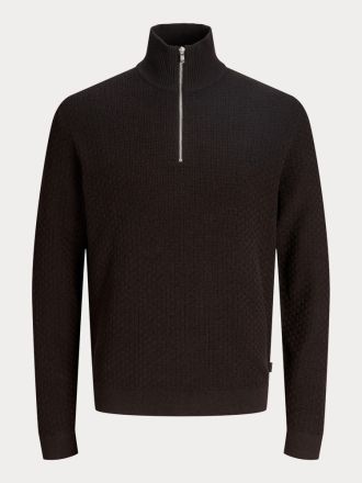 ΠΛΕΚΤΑ JACK&JONES JPRBLUSTANLEY KNIT HALF ZIP BF GANACHE SQUARED