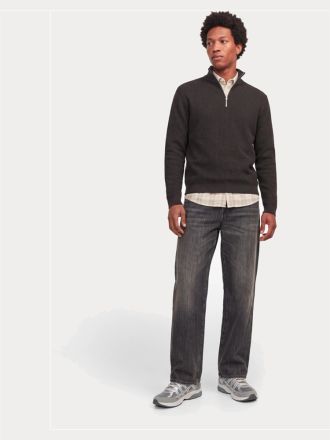 ΠΛΕΚΤΑ JACK&JONES JPRBLUSTANLEY KNIT HALF ZIP BF GANACHE SQUARED