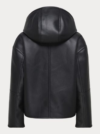JACKET ONLY ONLSOLO BONDED REV. JACKET CC OTW BLACK LEO