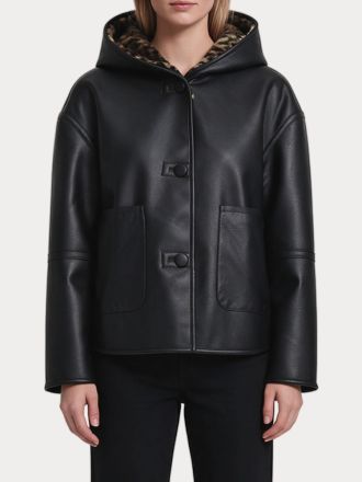 JACKET ONLY ONLSOLO BONDED REV. JACKET CC OTW BLACK LEO