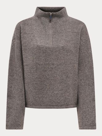 ΠΛΕΚΤΑ ONLY ONLCLARA LS HALF ZIP KNT BRACKEN/SILVER ZIP