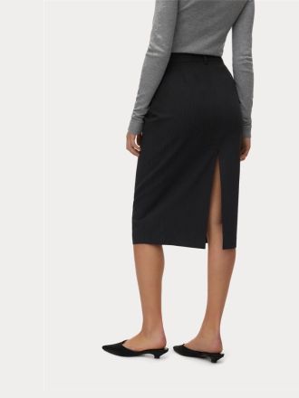 ΦΟΥΣΤΑ VERO MODA VMSKYLAR MW PENCIL SKIRT PRM DARK GREY PINSTRIPE