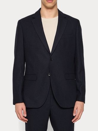 ΣΑΚΑΚΙ SELECTED SLHSLIMADAM FLANNEL BLAZER DARK BLUE