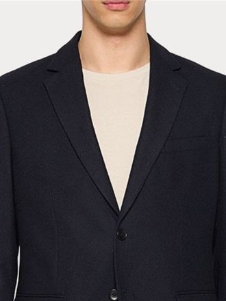 ΣΑΚΑΚΙ SELECTED SLHSLIMADAM FLANNEL BLAZER DARK BLUE