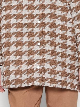 JACKET ONLY ONLISOLDE ZL BOUCLE SHACKET CC OTW BROWN