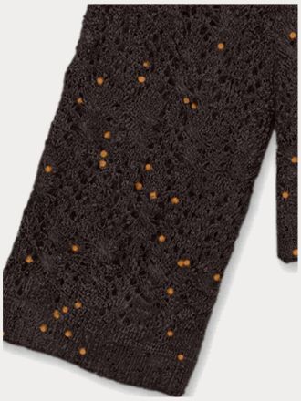 ΠΛΕΚΤΟ VERO MODA VMNEWLEILANI LS BOATNECK PULLOVER CHOCOLATE TORTE W. COBBER SEQUINS