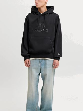 ΦΟΥΤΕΡ JACK&JONES JORFREDERIKSBERG MONOGRAM SWEAT HOOD SN BLACK